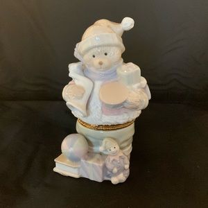🎄Trim A Home Christmas Bear Trinket Box